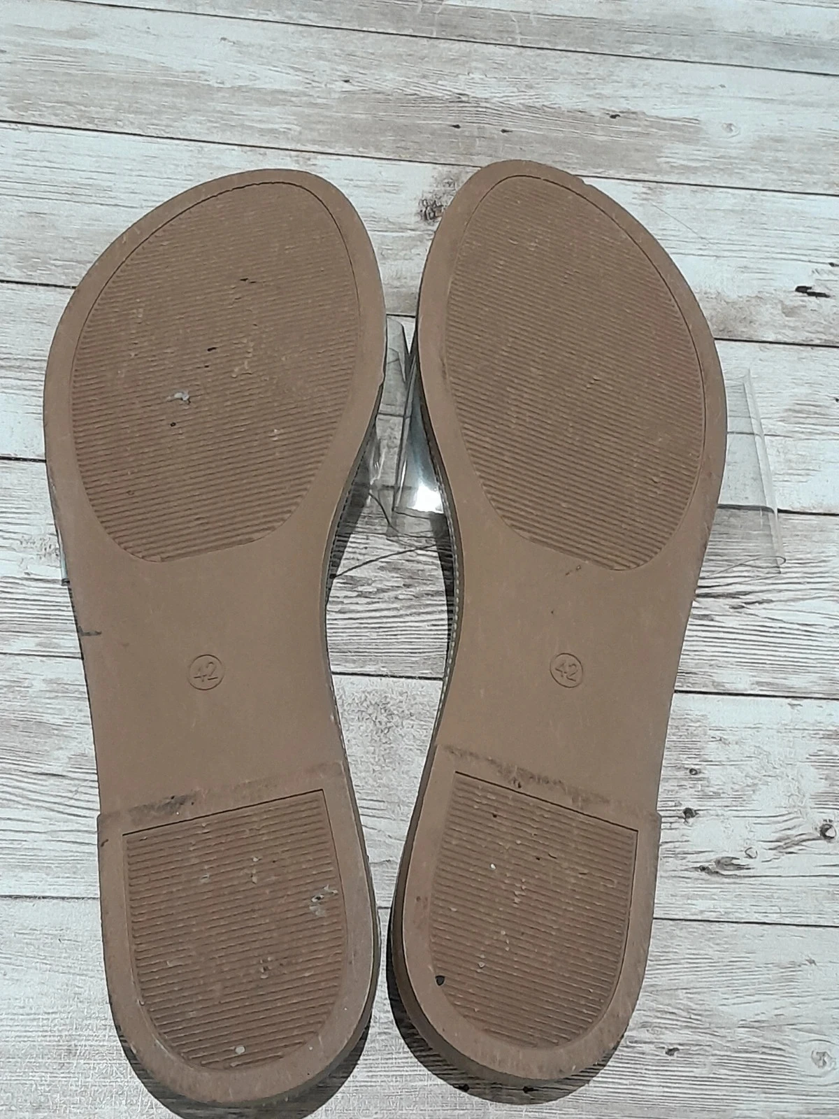 Chinelos com tira de pvc transparente Tamanho 42 – photo 4
